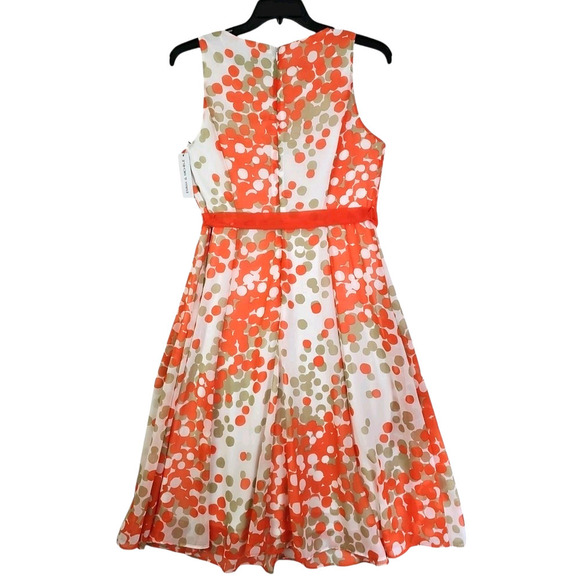 Emma Michele ~Woman Size 8~ Multicolor Sleeveless Midi Dress Fully Lined NWT. - Picture 8 of 14